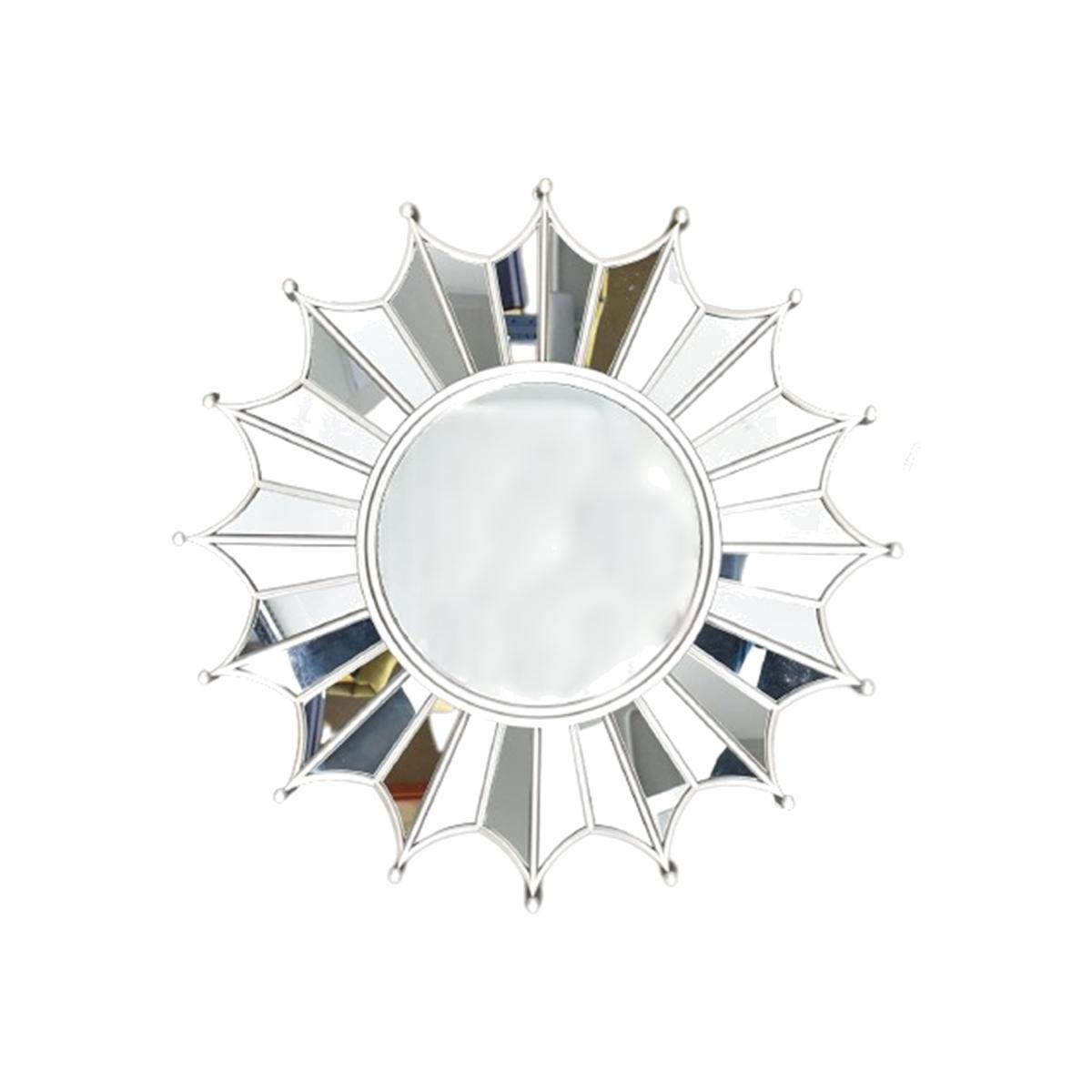 Round Umbrella Style Classy Wall Mirror Silver - Silver – image 1