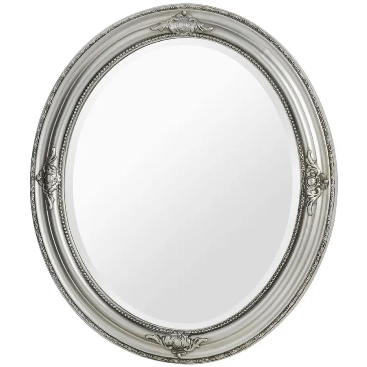 Premier Housewares Rustic Vintage Round Wall Mirror - Silver – image 3