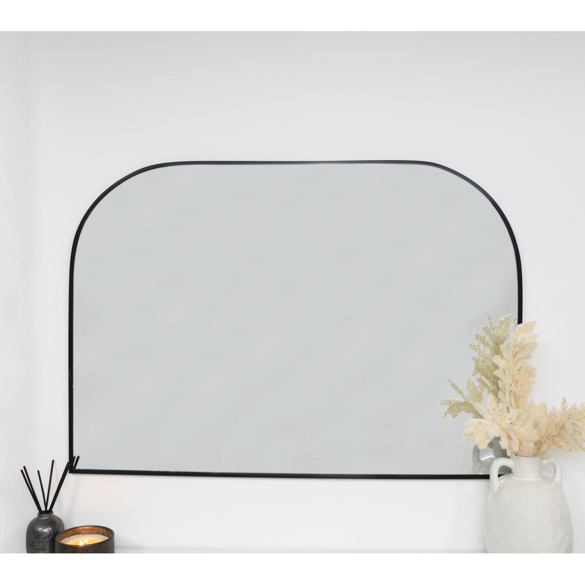 Black Arch Over Mantle Mirror – image 3