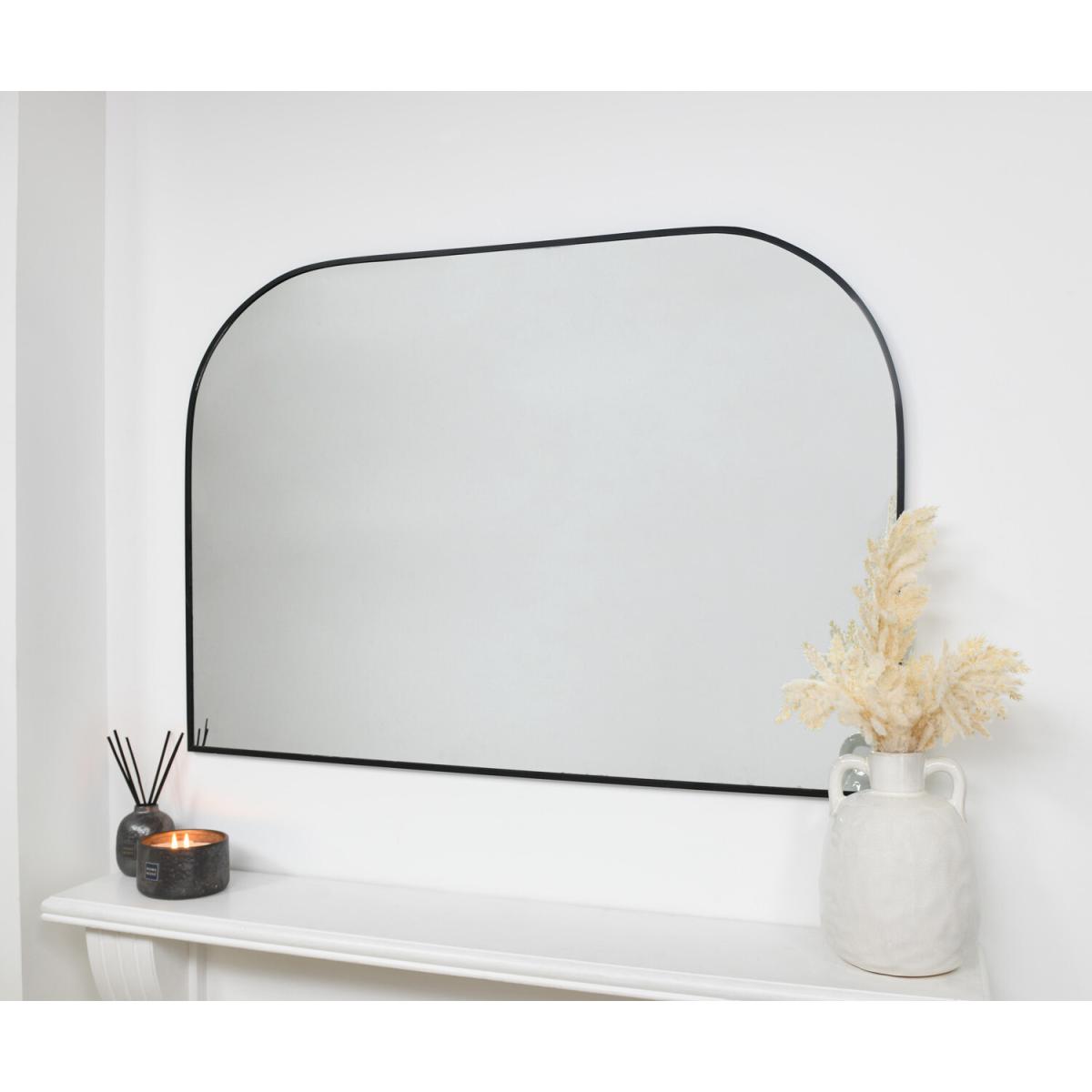 Black Arch Over Mantle Mirror – image 4