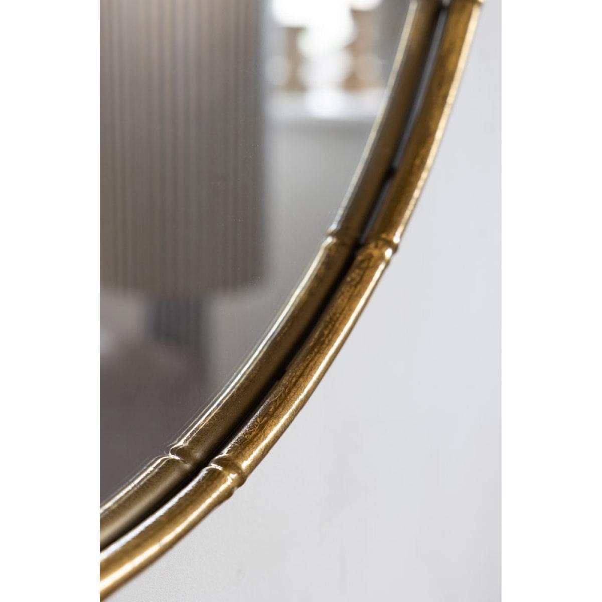 Round Antique Gold Wall Mirror – image 2