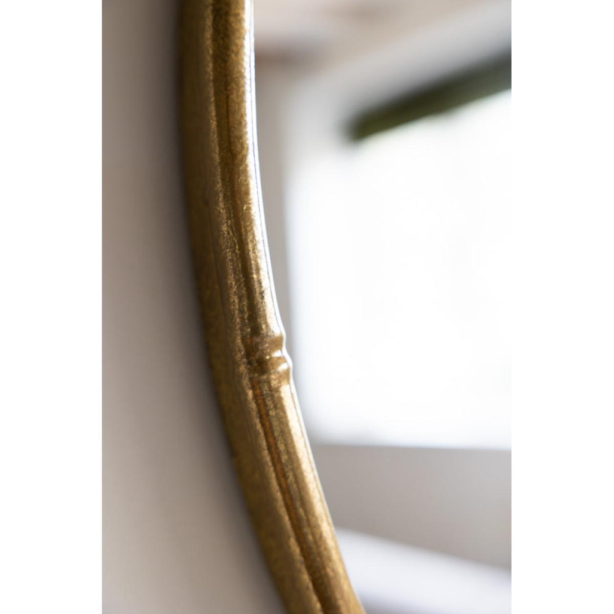 Round Antique Gold Wall Mirror – image 3