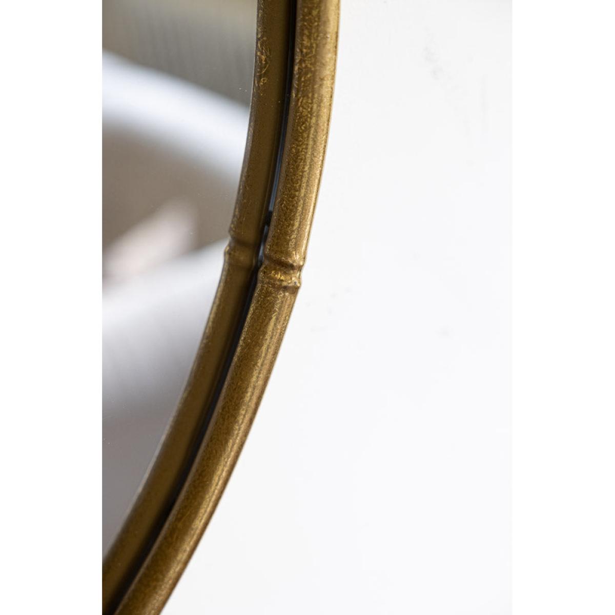 Round Antique Gold Wall Mirror – image 5