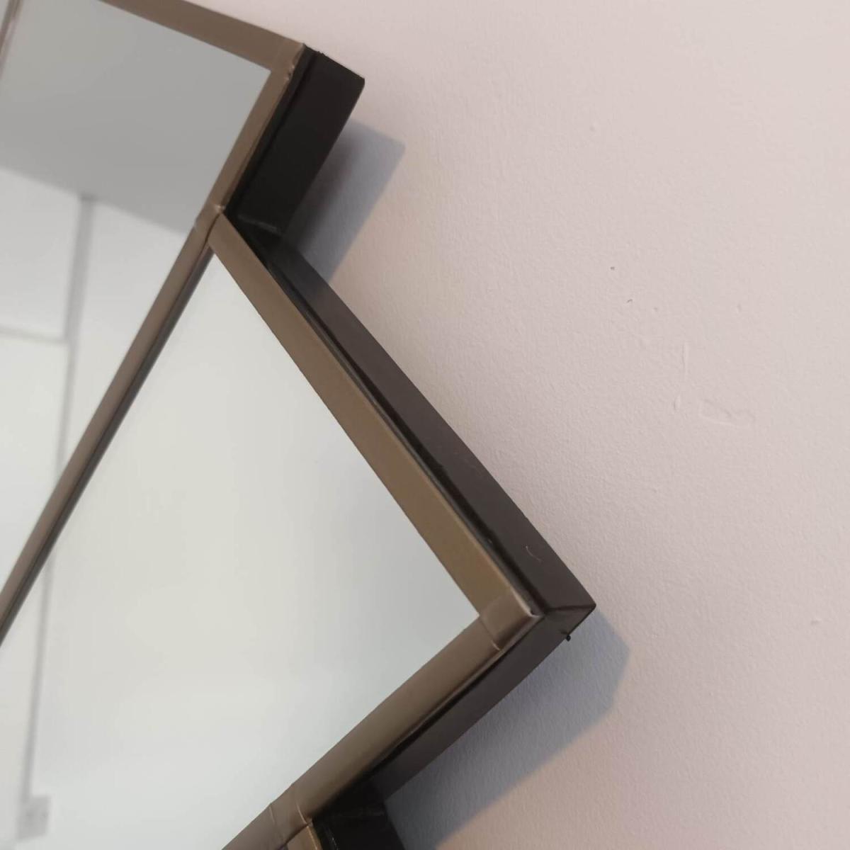 The Dome Large Overmantle Are Deco Wall Mirror - Black – image 3