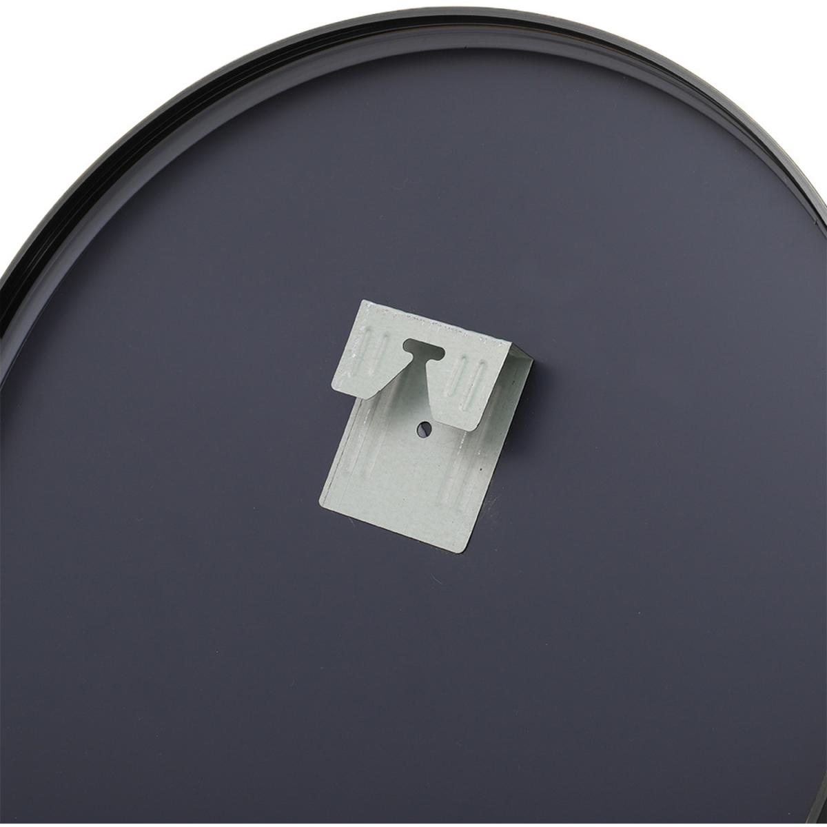 Modern Oval Metal Wall Mirror - Black – image 5