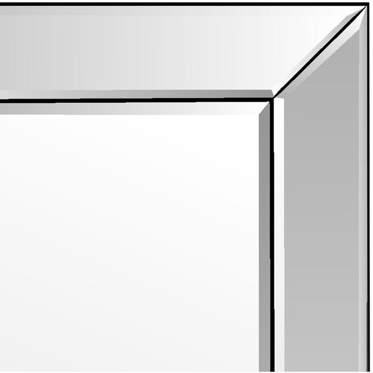 4 x Horsley All Glass Modern Dress Mirror - Silver – image 2