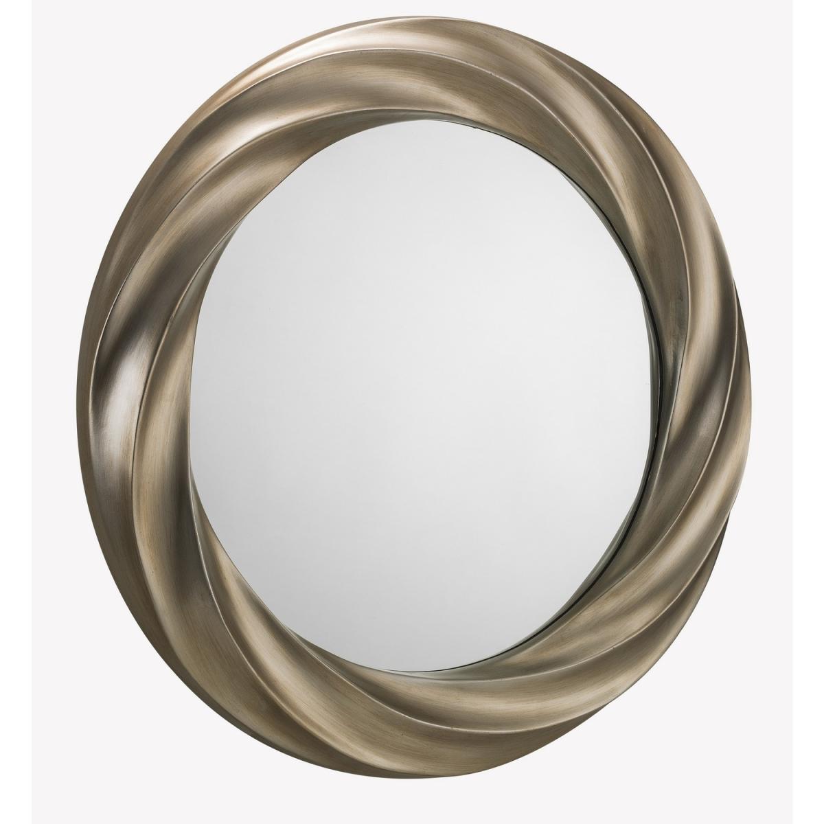 Andante Round Silver Wall Mirror - Silver – image 2