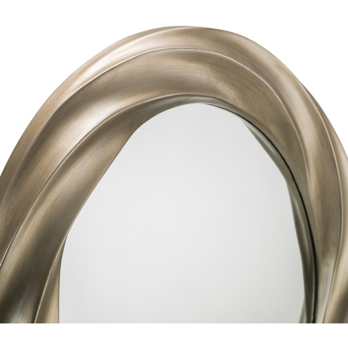 Andante Round Silver Wall Mirror - Silver – image 3