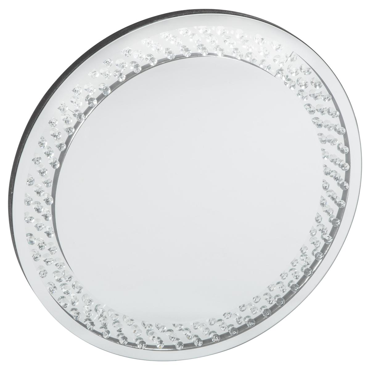 Glitz Clear Jewelled Round Mirror – image 3