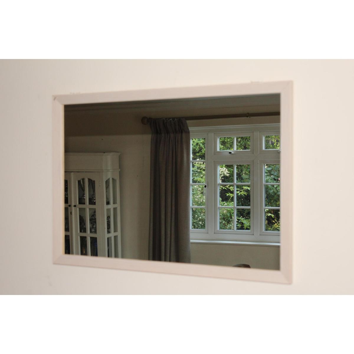 Framed Accent Mirror in Cream - Yellow / 81cm – image 2