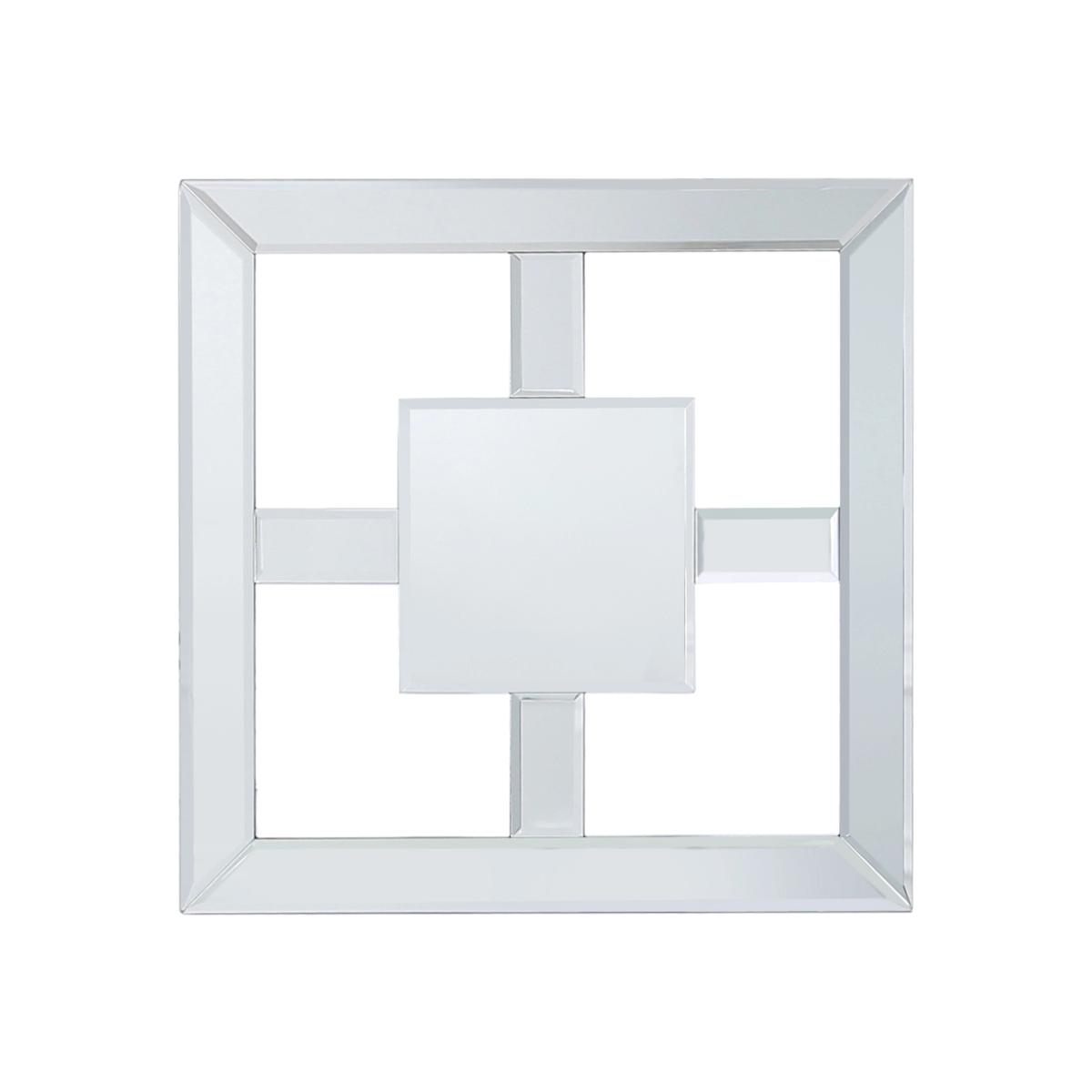 Art Deco Wall Mirror Square - Silver – image 1