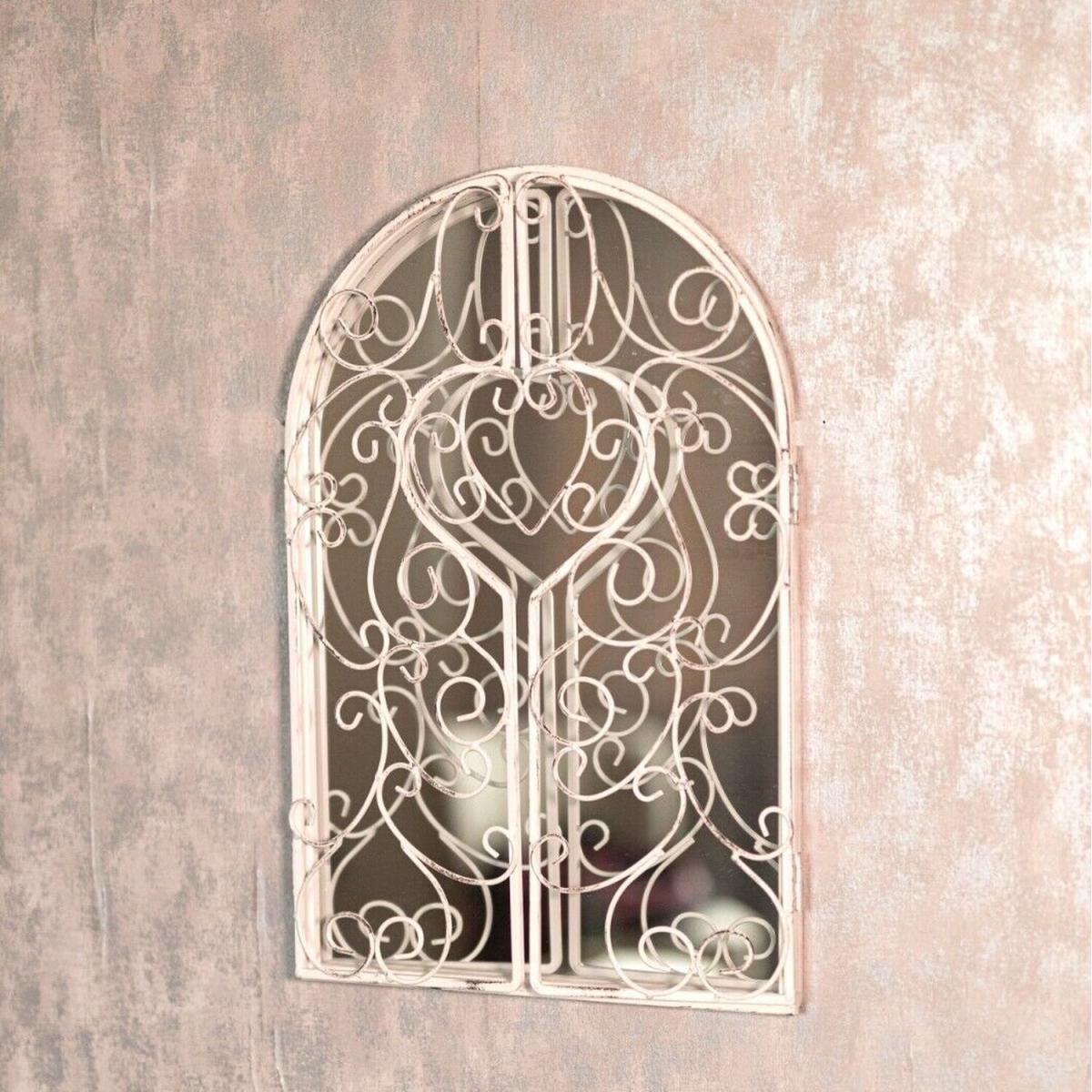 Metal Shutter Mirror  - White – image 2