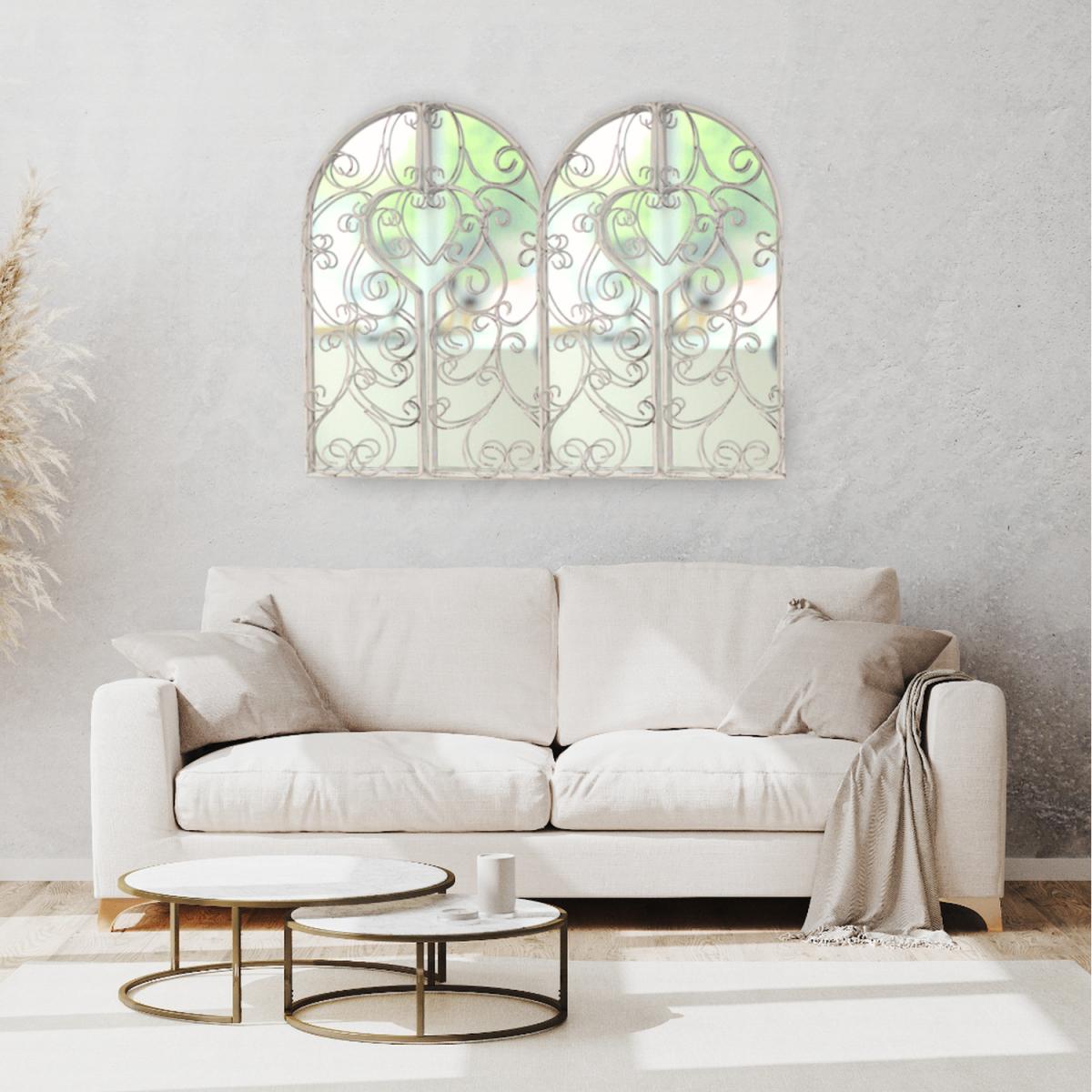 Metal Shutter Mirror  - White – image 12