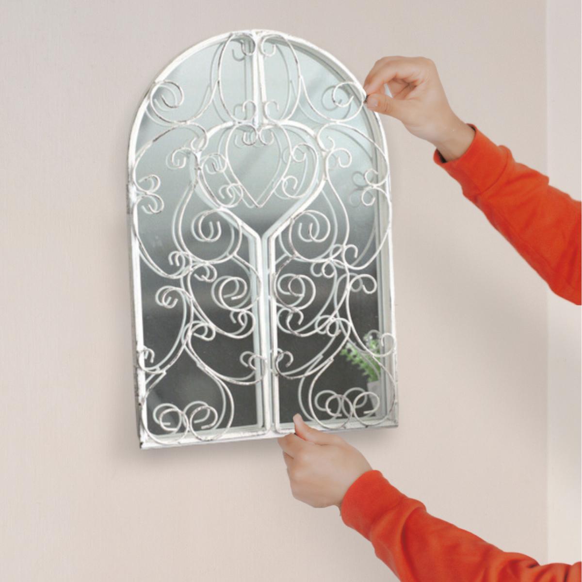 Metal Shutter Mirror  - White – image 15