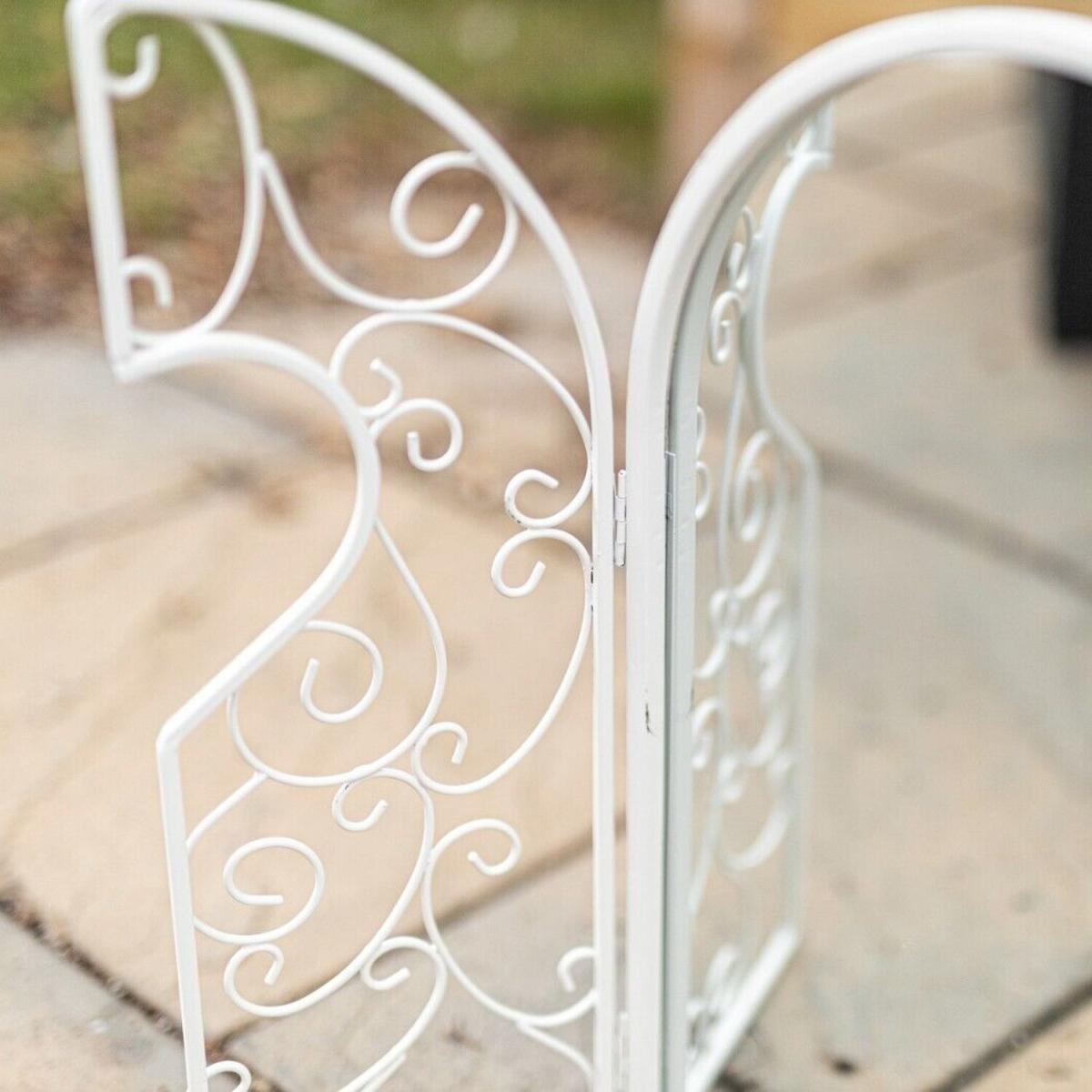 Metal Shutter Mirror  - White – image 5