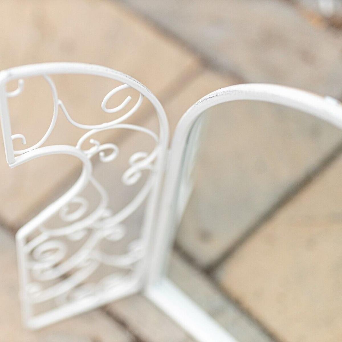 Metal Shutter Mirror  - White – image 6