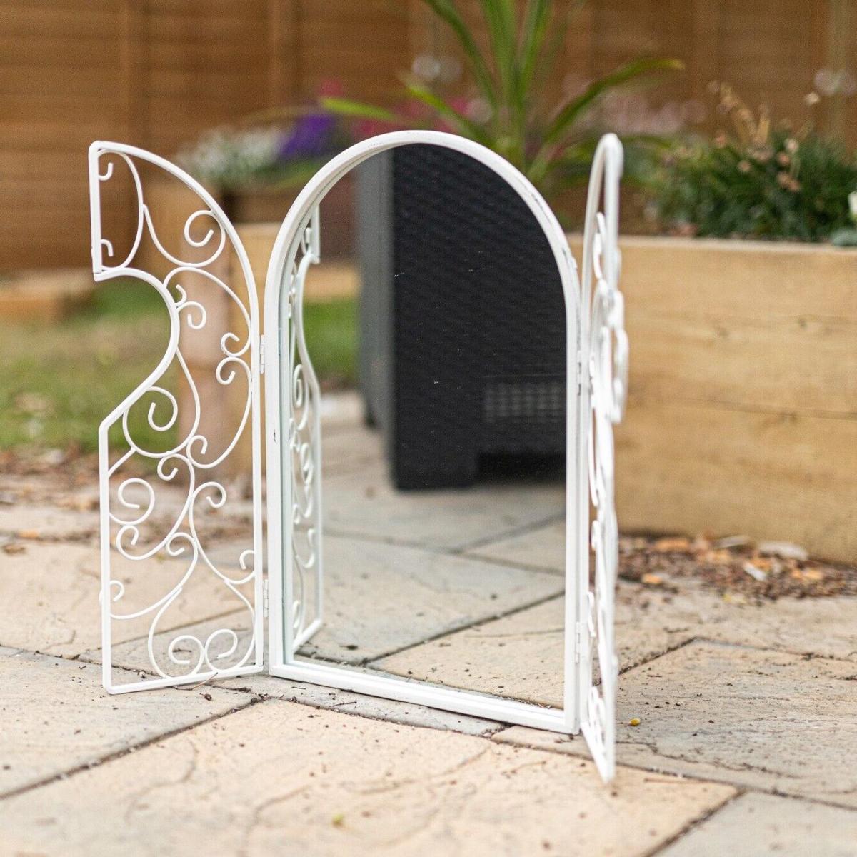 Metal Shutter Mirror  - White – image 7