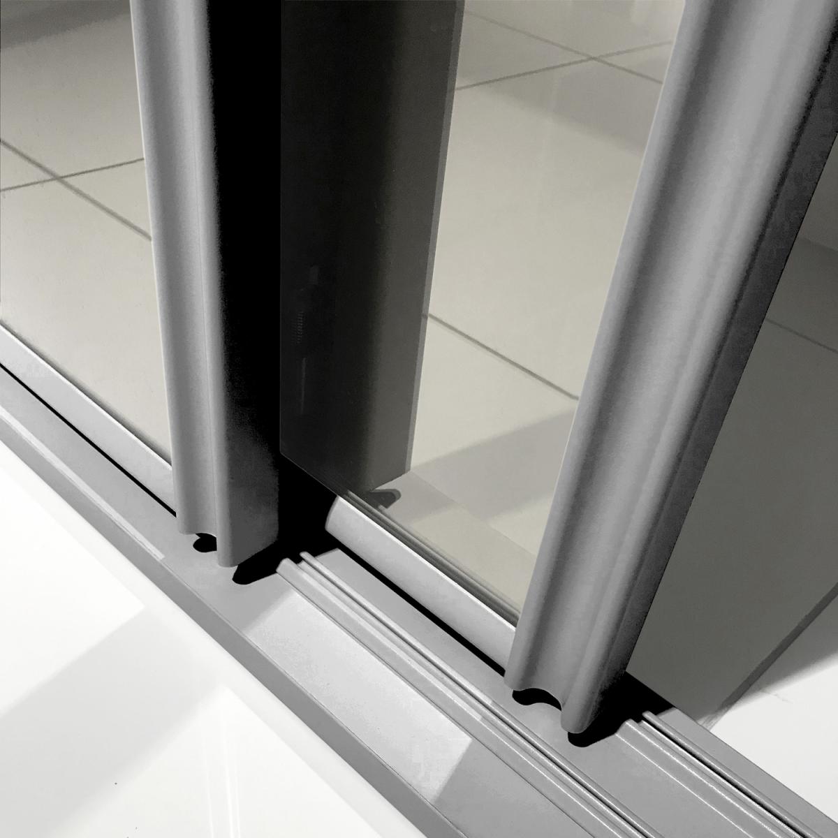 Spacepro Frame With 762MM Mirror Classic Sliding Door Kit - Stone Grey/Mirror / 3 – image 18