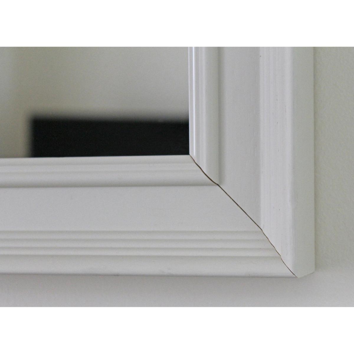 Tillson Wood Framed Wall Mounted Accent Mirror in Cream - Yellow / 93cm – image 3