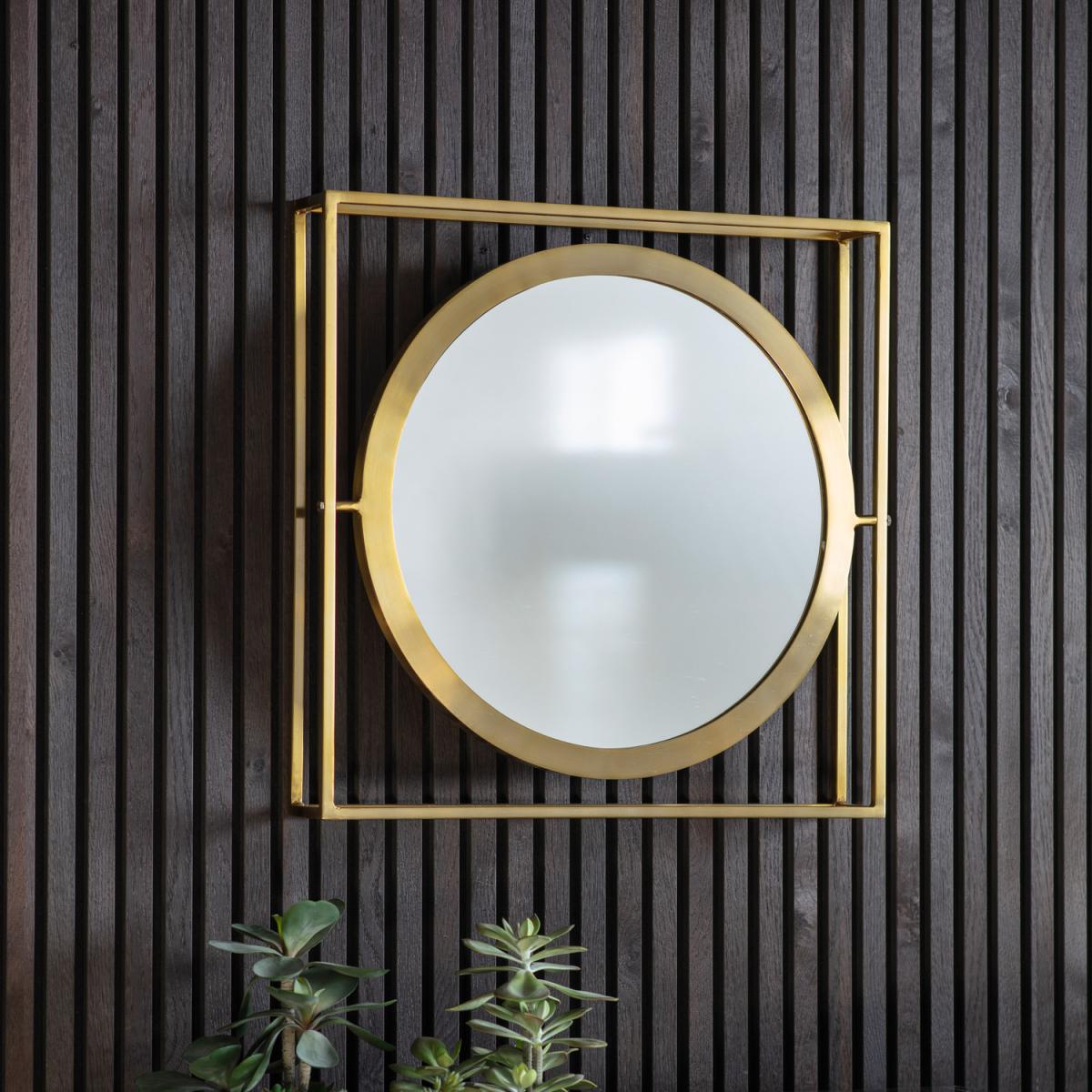 Rome Brass Gold Mirror - Yellow – image 2