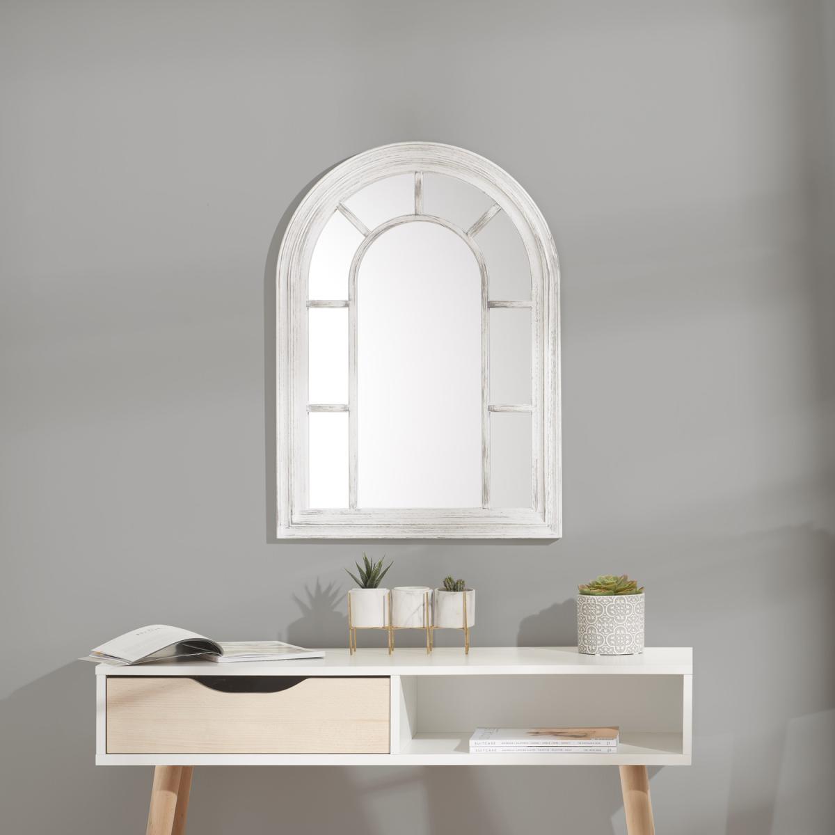 Florence Wall Mirror - White – image 3