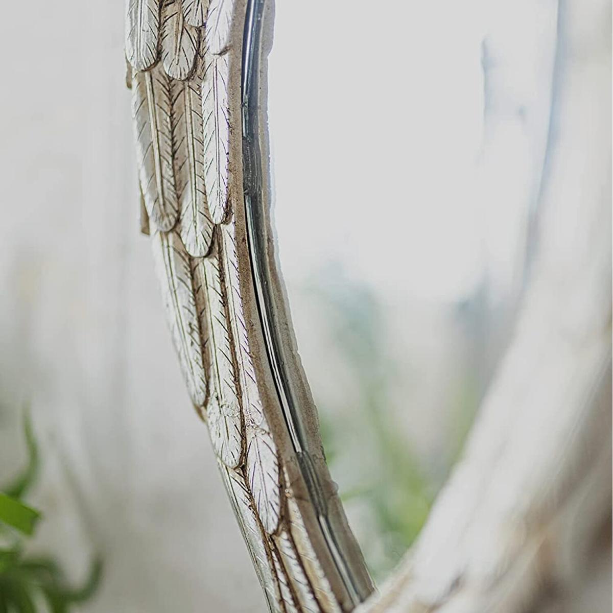 Small Angel Wings Mirror  - Silver – image 3