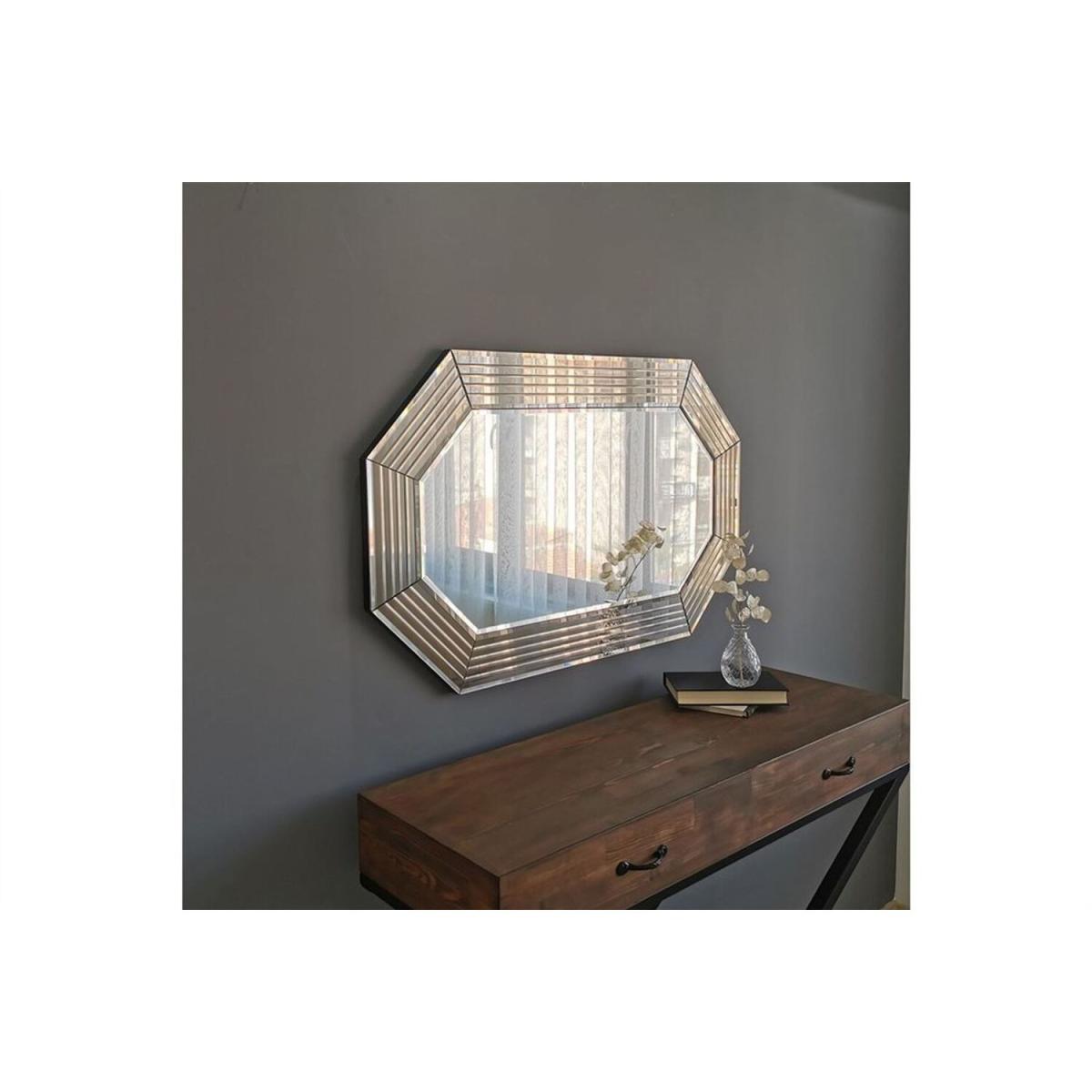 Decorative Wall Mirror with Smoked Glass Frame - Bronze Mirror – image 3