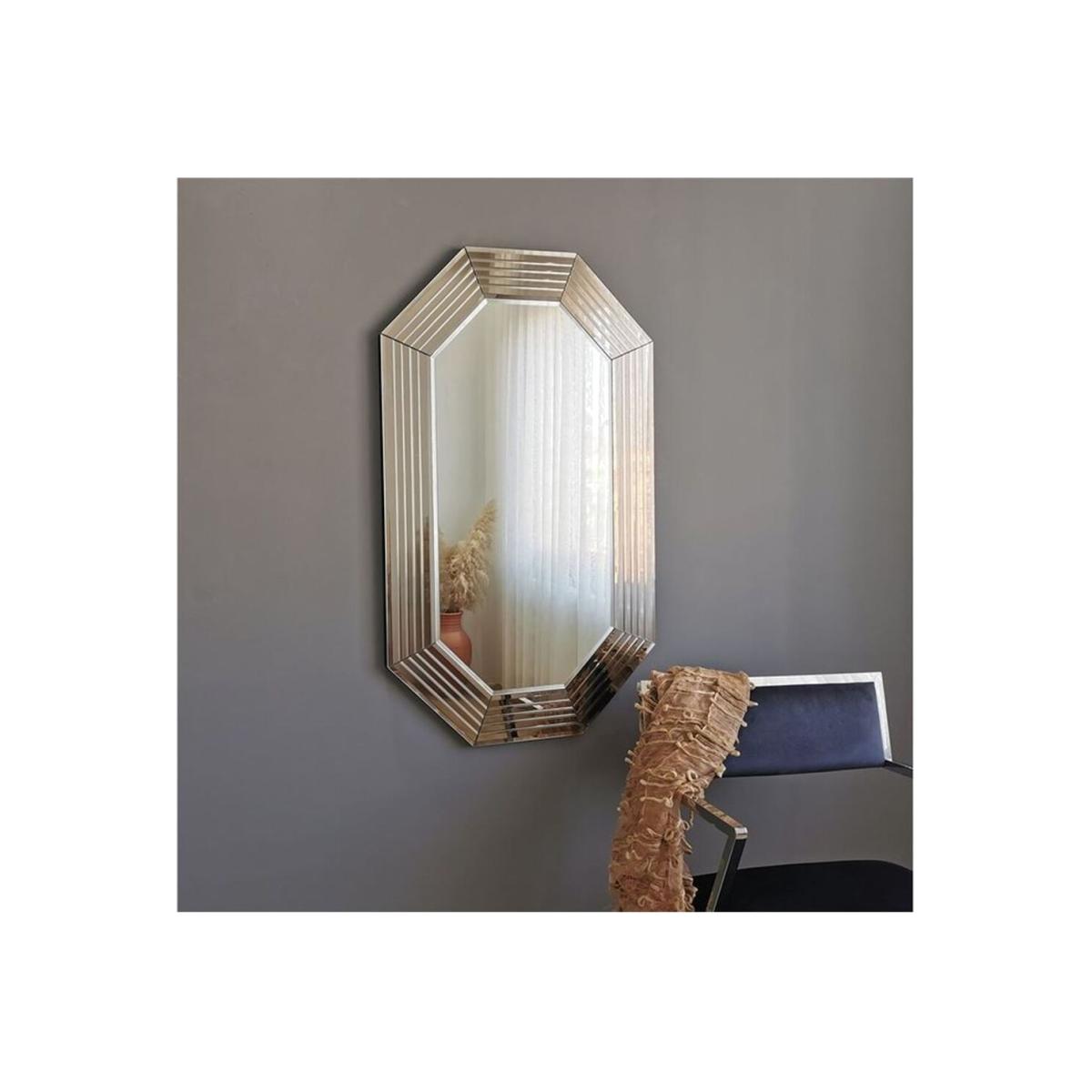 Decorative Wall Mirror with Smoked Glass Frame - Bronze Mirror – image 1