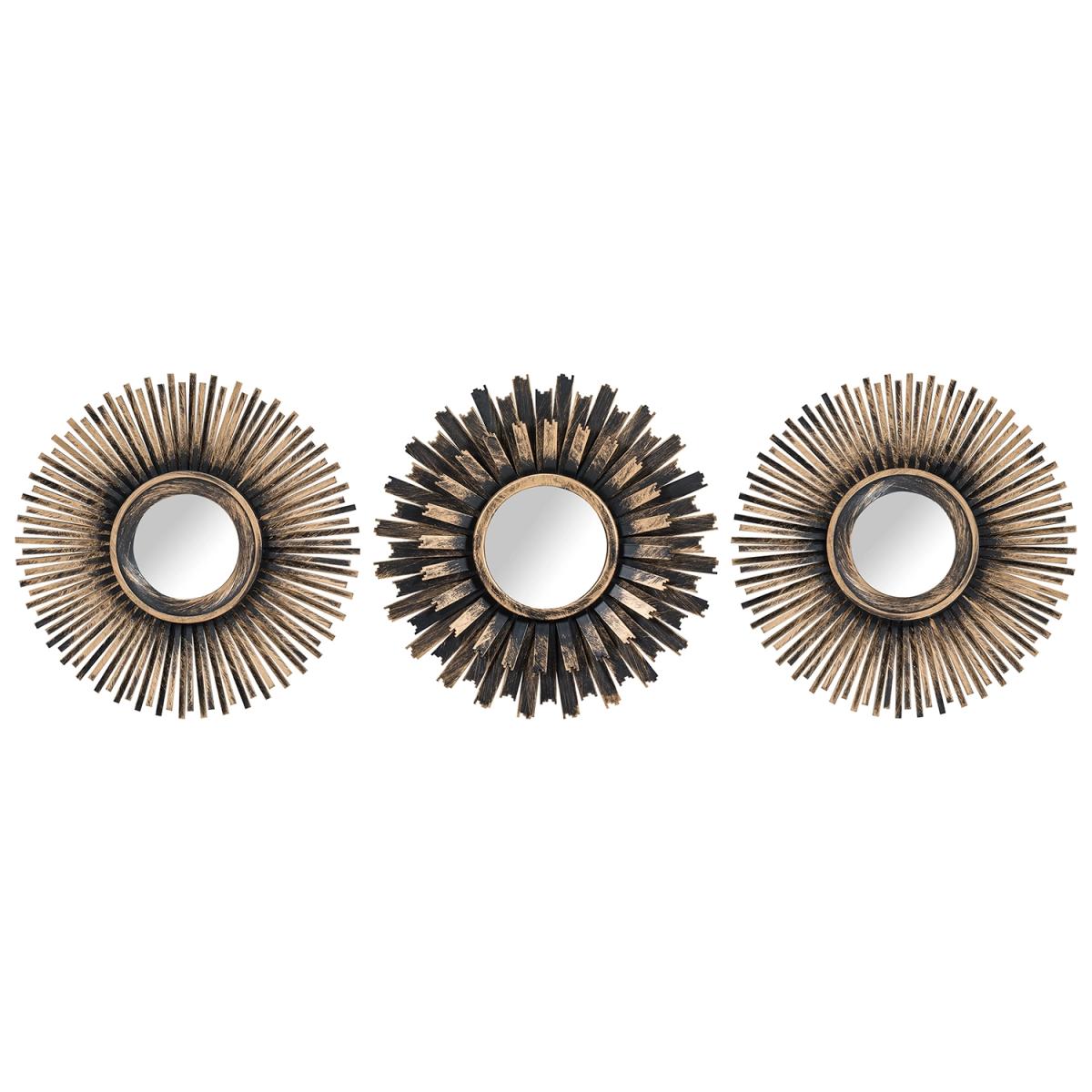 Set of Three Bronze Mara Mirrors - Bronze – image 4