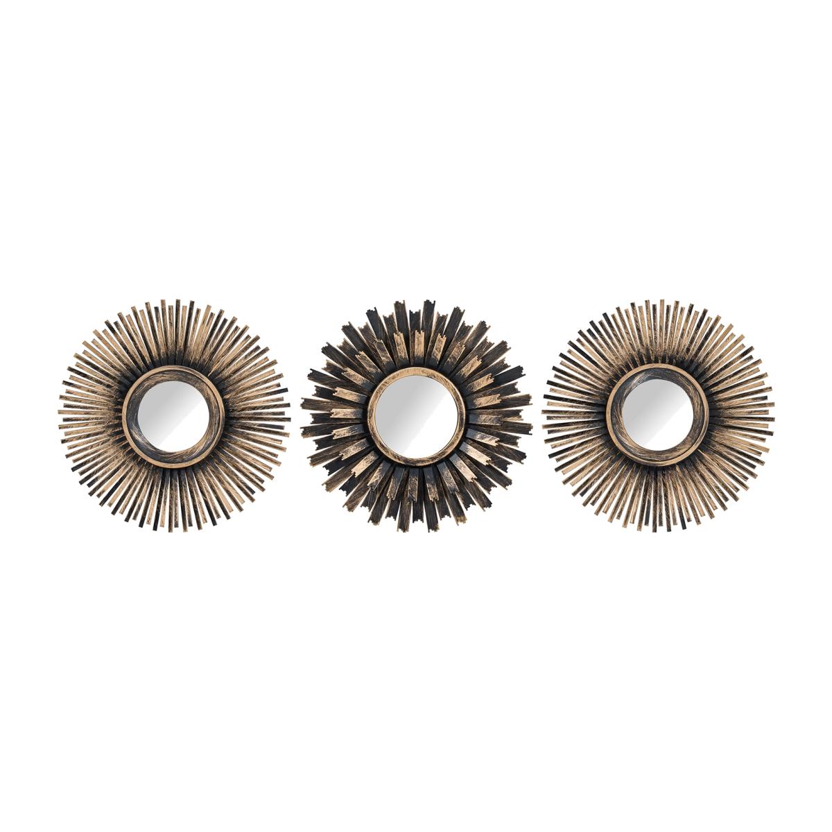 Set of Three Bronze Mara Mirrors - Bronze – image 1