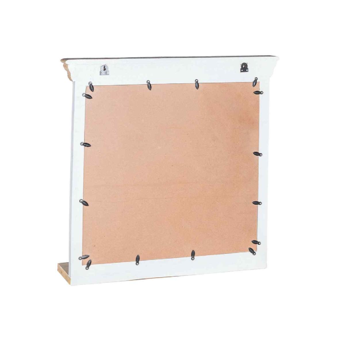 Solid Mango Wood Wall Mirror White - White – image 4