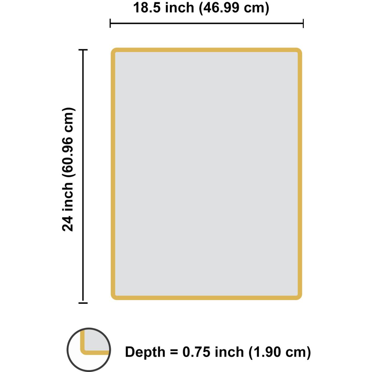 Salvo Rectangle Mirror - Gold – image 2