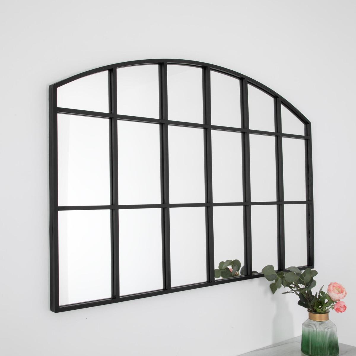 Horizontal Arch Mirror - Black - Black – image 1
