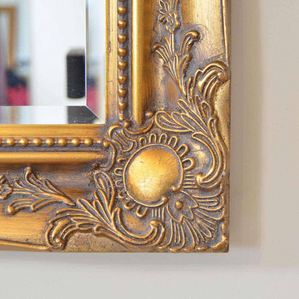 Hamilton Vintage Gold Antique Design Large Wall Mirror 137 x 76cm - Gold – image 3