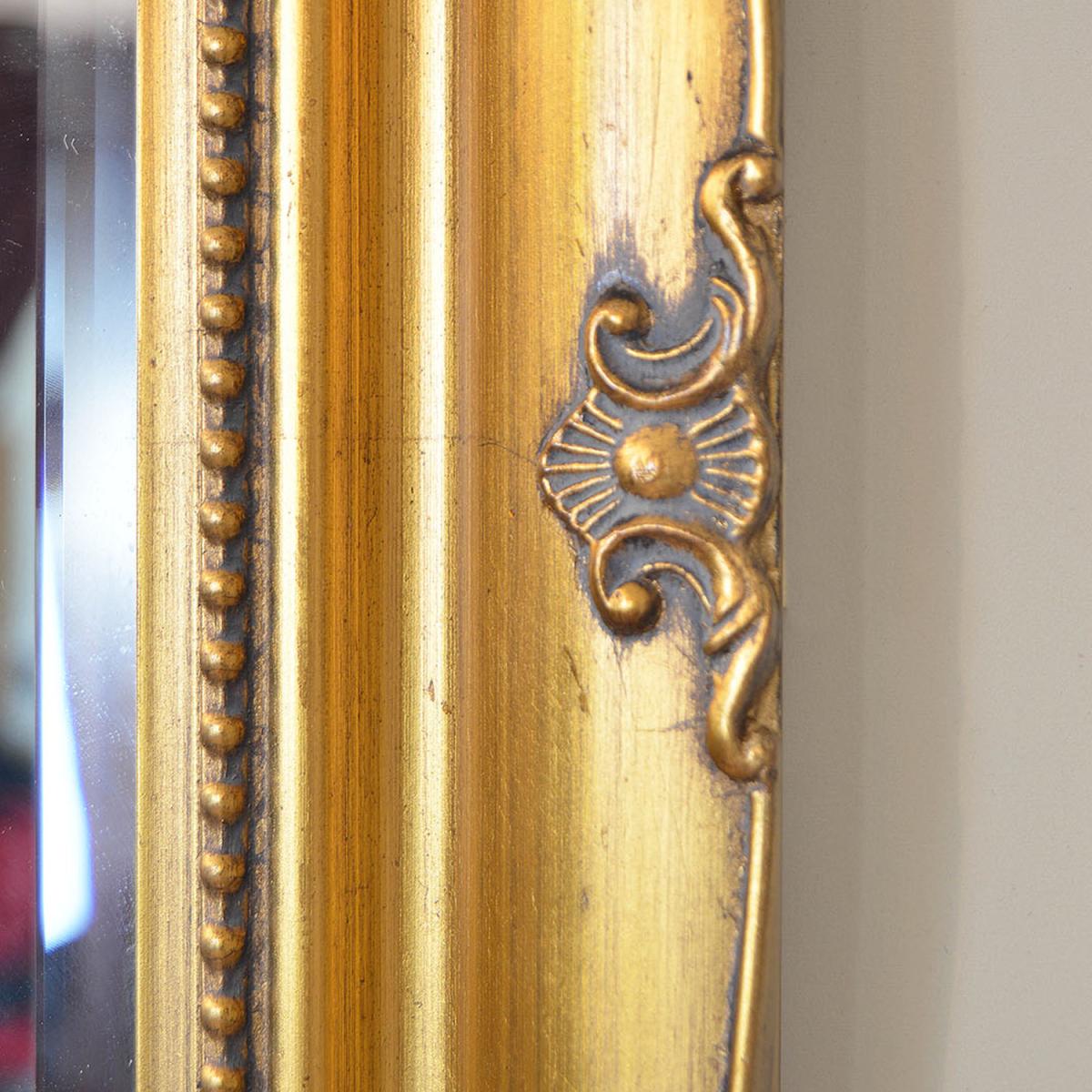 Hamilton Vintage Gold Antique Design Large Wall Mirror 137 x 76cm - Gold – image 4