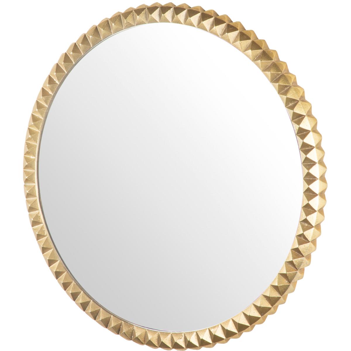 Paragon Brass Decorative Wall Mirror Metal Frame, Brass, 61cm Round. - Brass – image 3