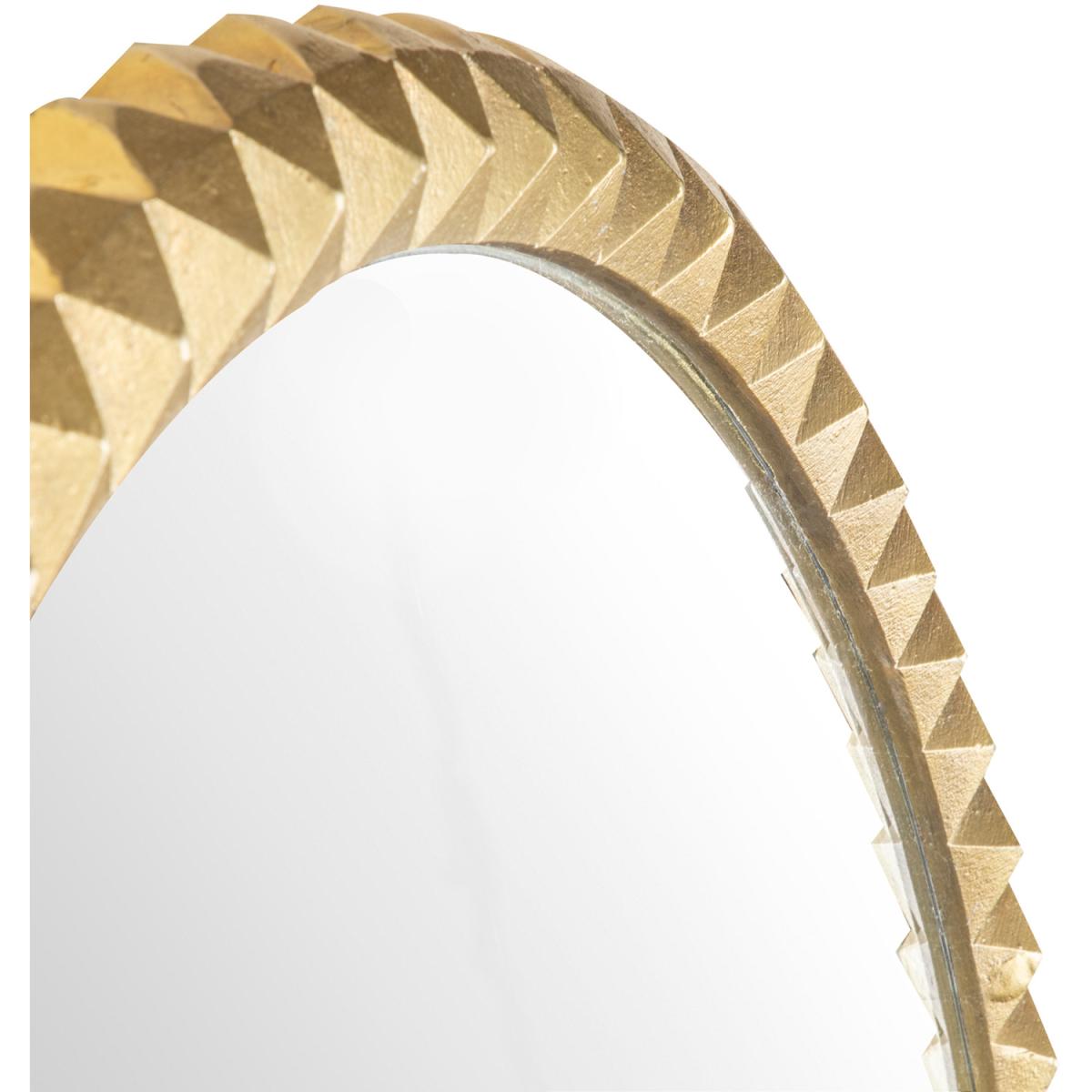 Paragon Brass Decorative Wall Mirror Metal Frame, Brass, 61cm Round. - Brass – image 4