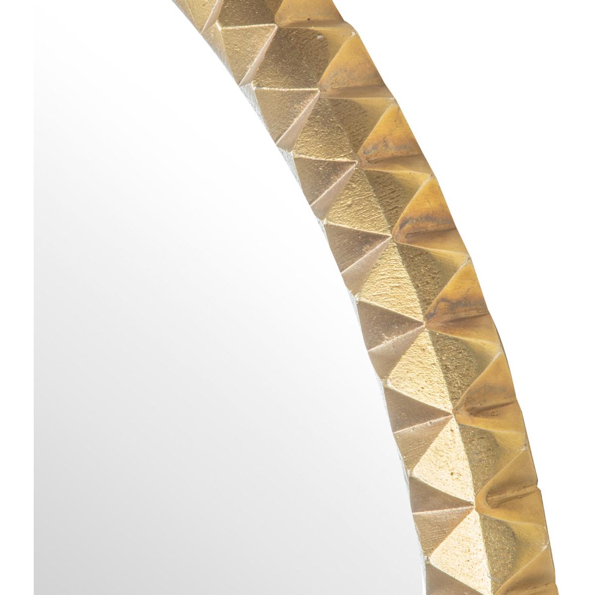 Paragon Brass Decorative Wall Mirror Metal Frame, Brass, 61cm Round. - Brass – image 5
