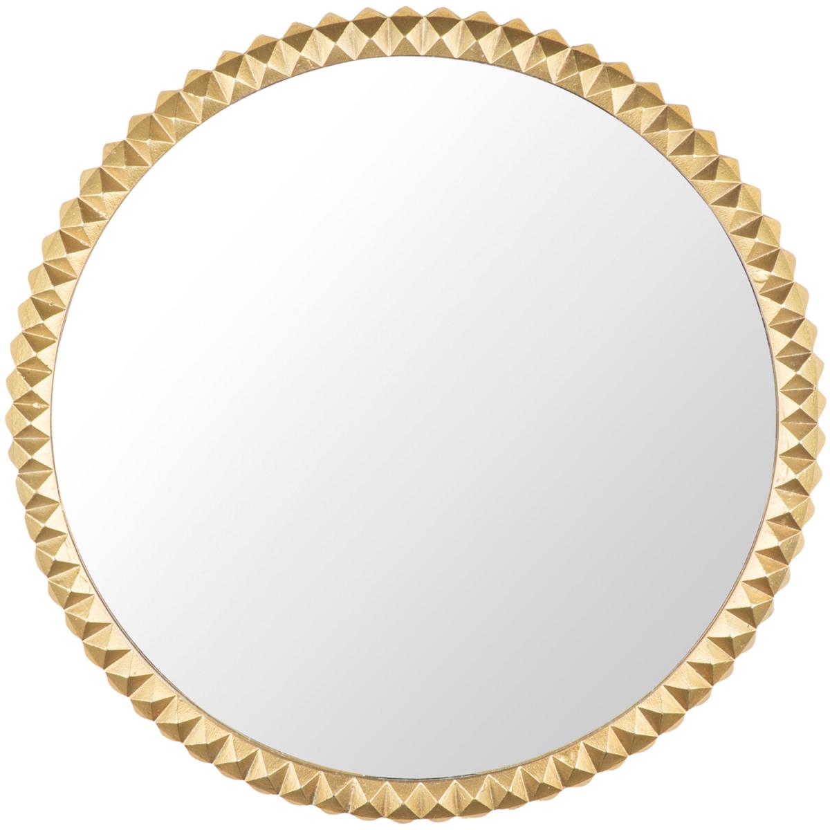 Paragon Brass Decorative Wall Mirror Metal Frame, Brass, 61cm Round. - Brass – image 7