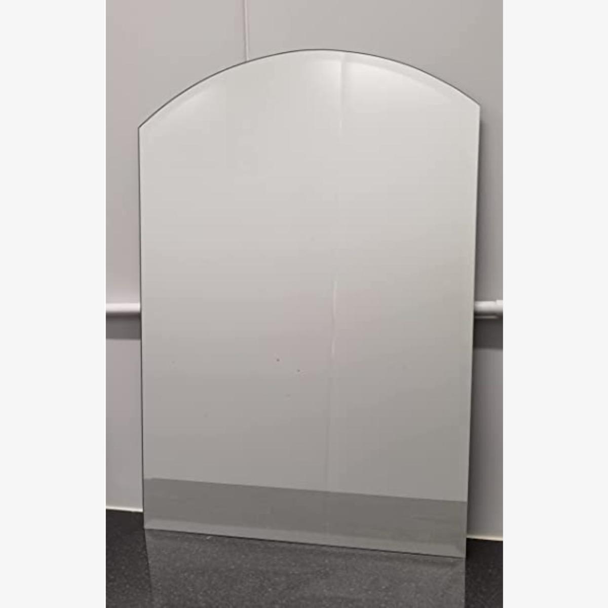 Deenz Wall Mounted Mirror, Arch Design, Frameless Contemporary - Silver – image 1