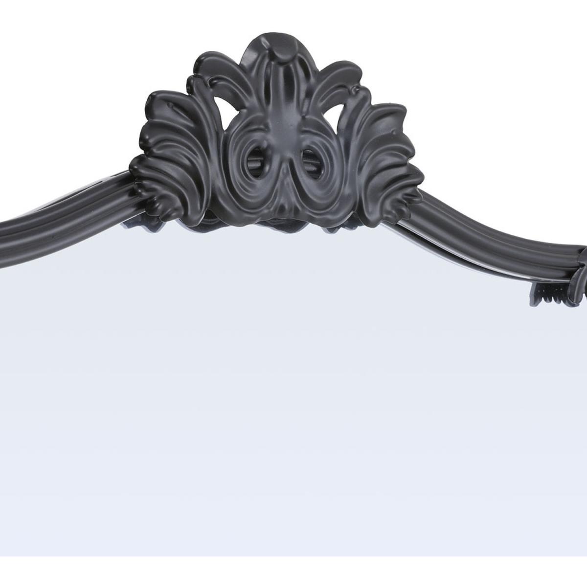Antique Black Metal Floor Mirror - Black – image 4