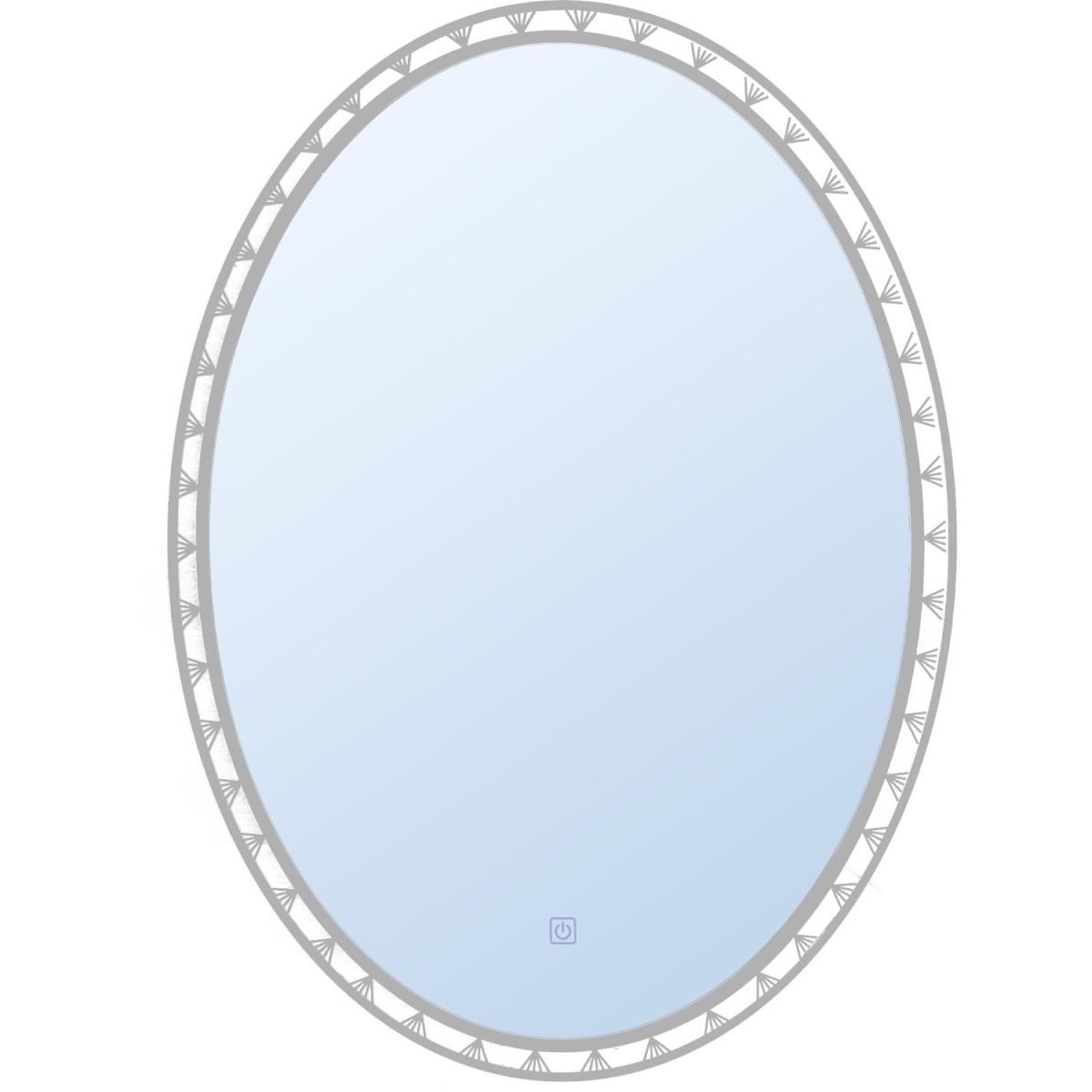 Modern Contemporary Vanity LED Light Bathroom Mirror - Silver – image 4