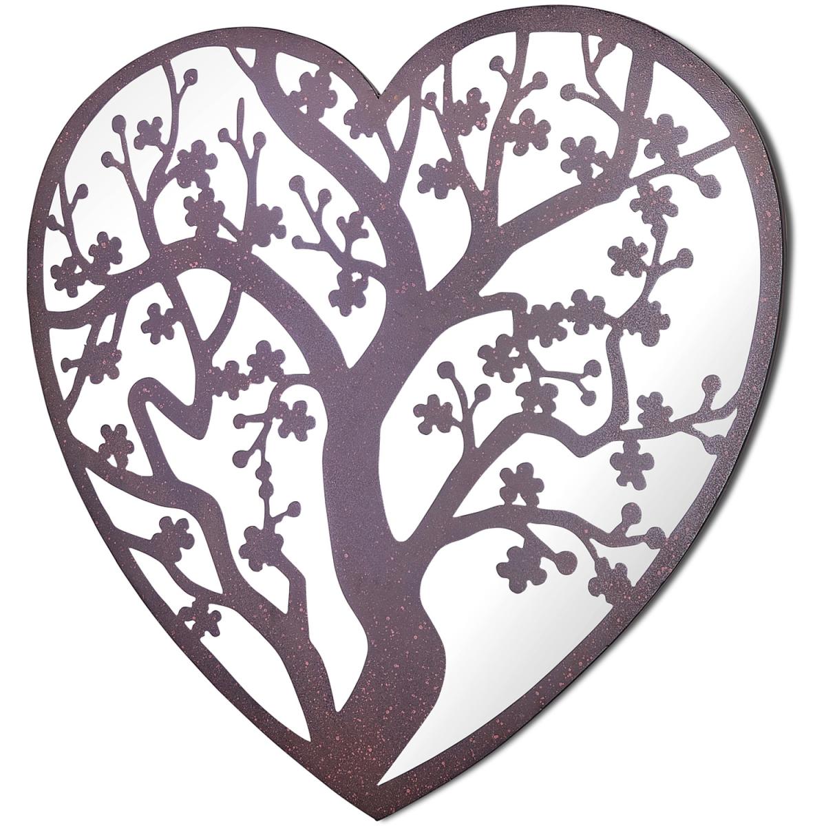 MirrorOutlet Kirkby Metal Heart shaped Tree decorative Garden Mirror - Bronze – image 2