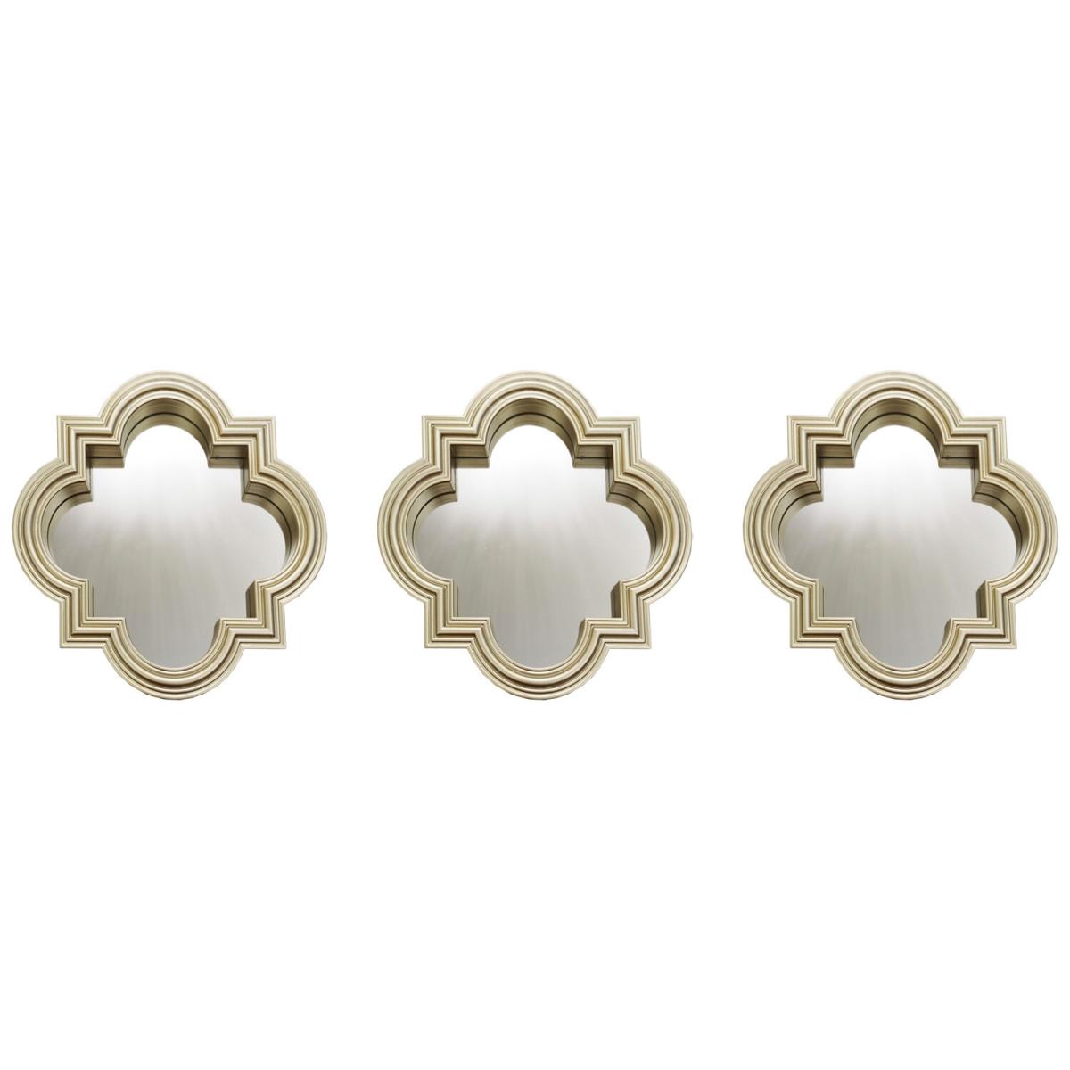 Set Of 3 Quatrefoil Mirrors – image 3