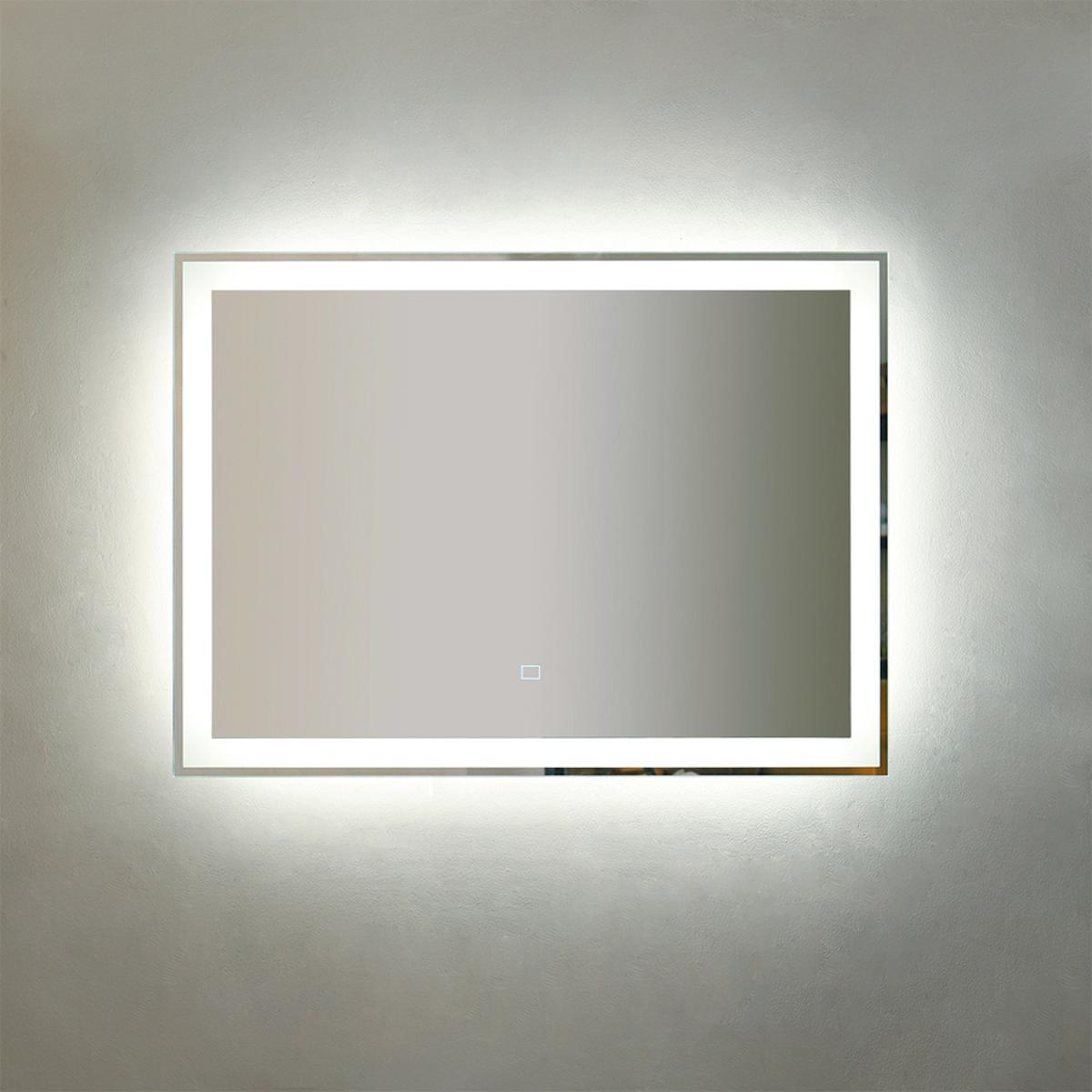 Lighted Vanity Bathroom LED Mirror - Silver – image 2