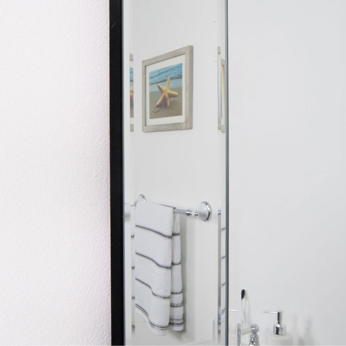 3 x Horsley All Glass Modern Dress Mirror - Silver – image 2