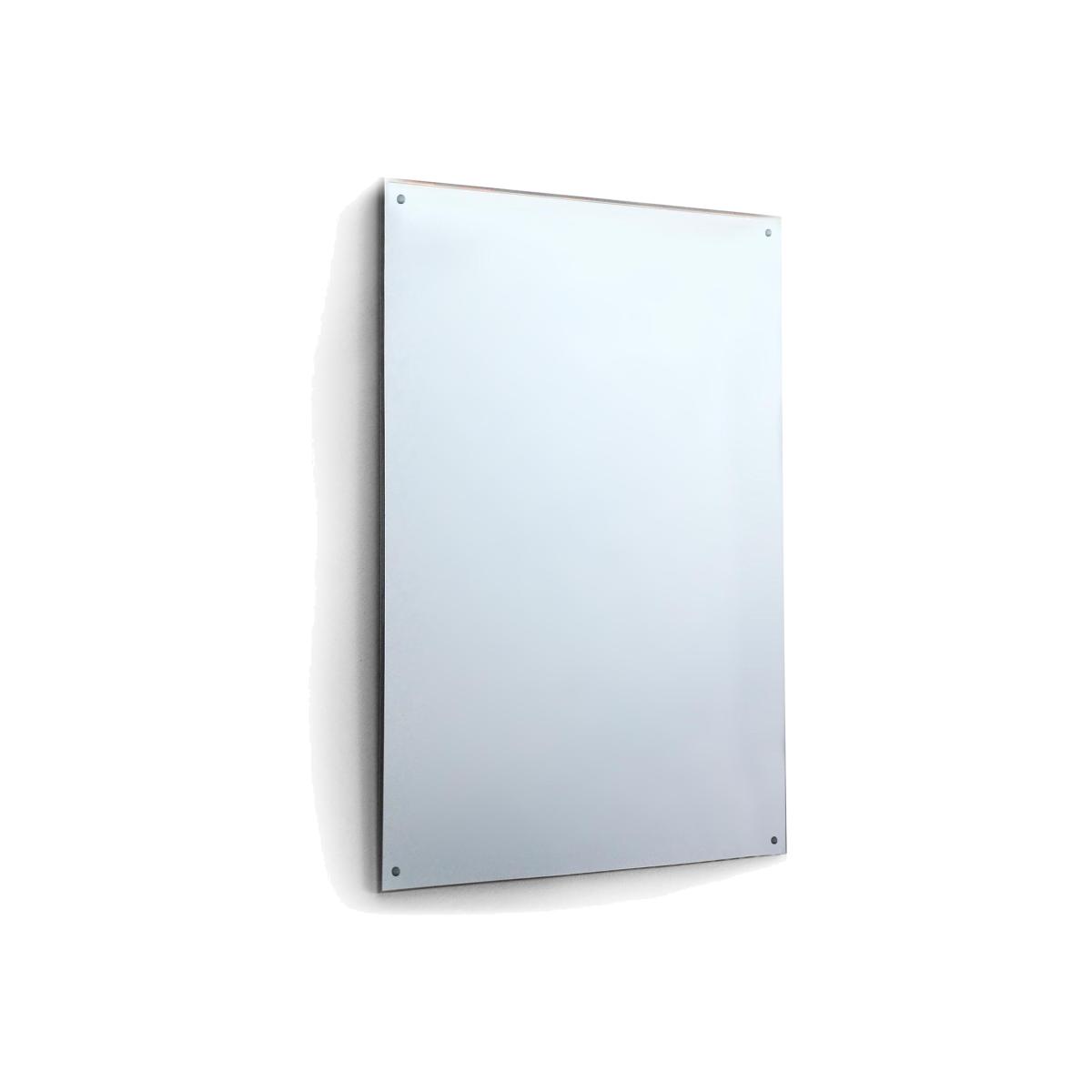 MirrorOutlet Home Gym Circuitt 4mm Sheet Mirror Glass 4 Holes 183 x 122 CM - Silver – image 1