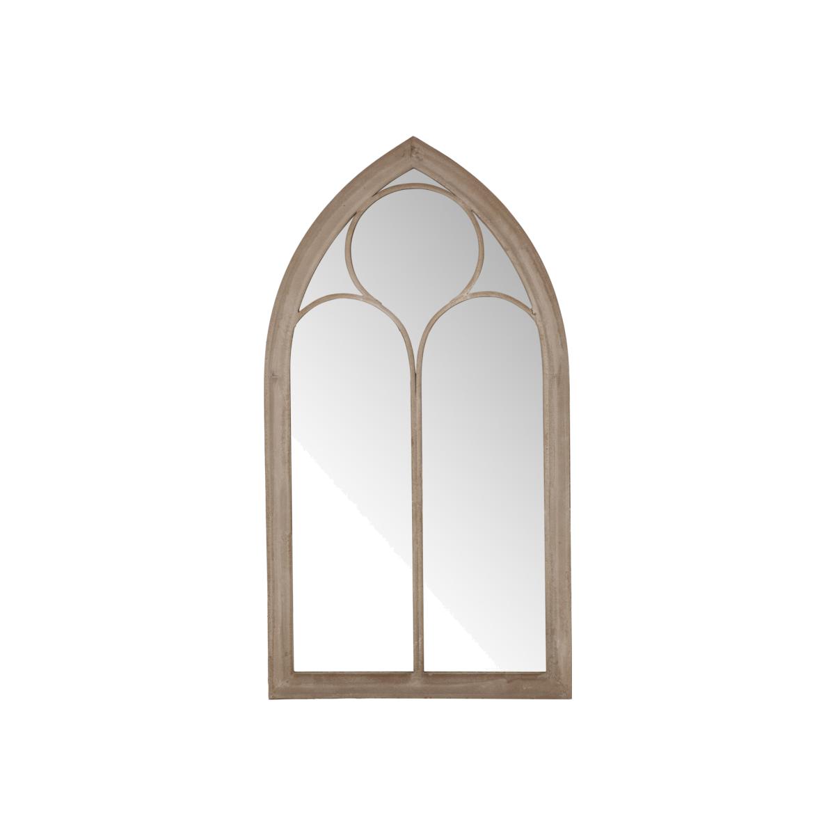Distressed Arch Mirror - Neutral
