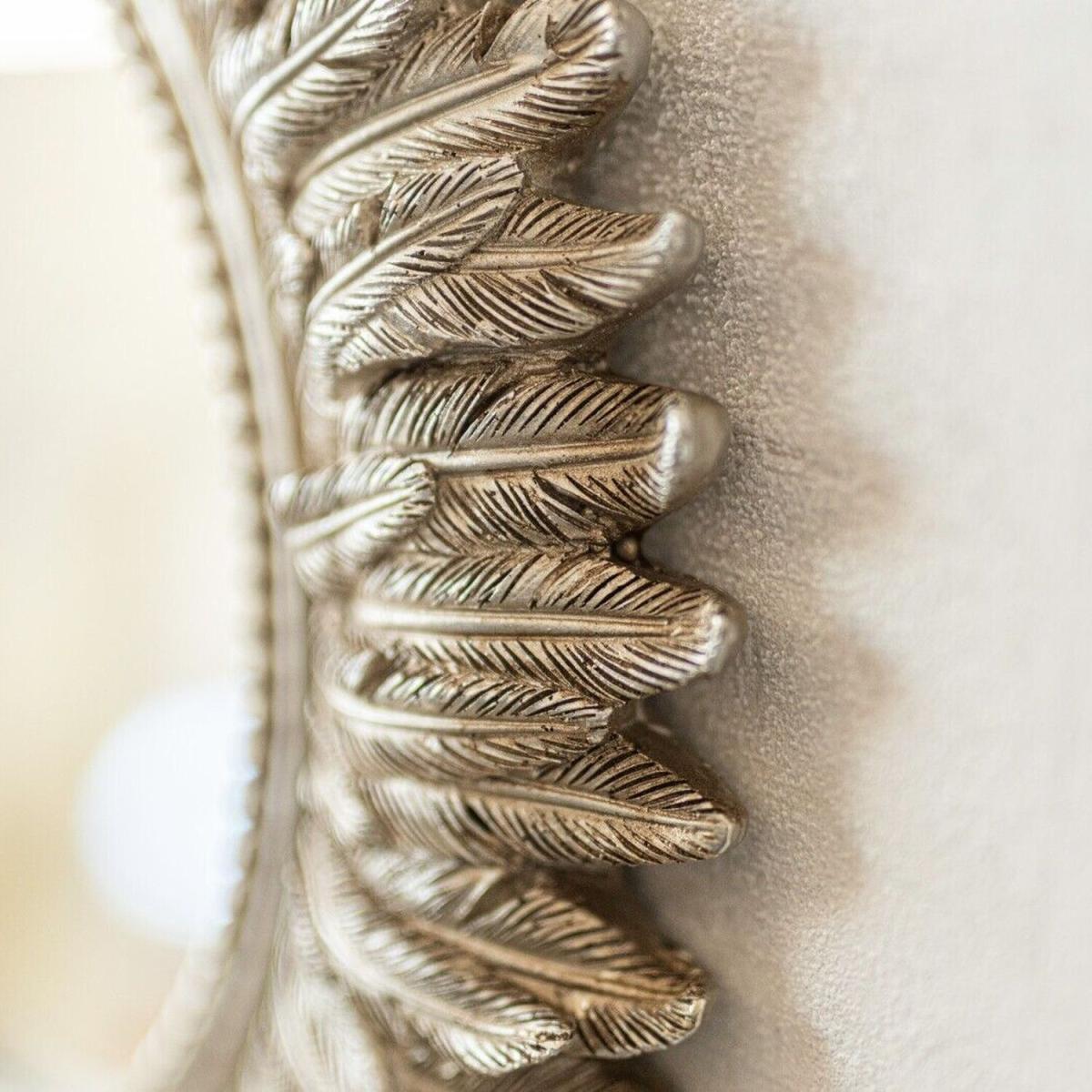 Feathered Distressed Mirror - Gold – image 3