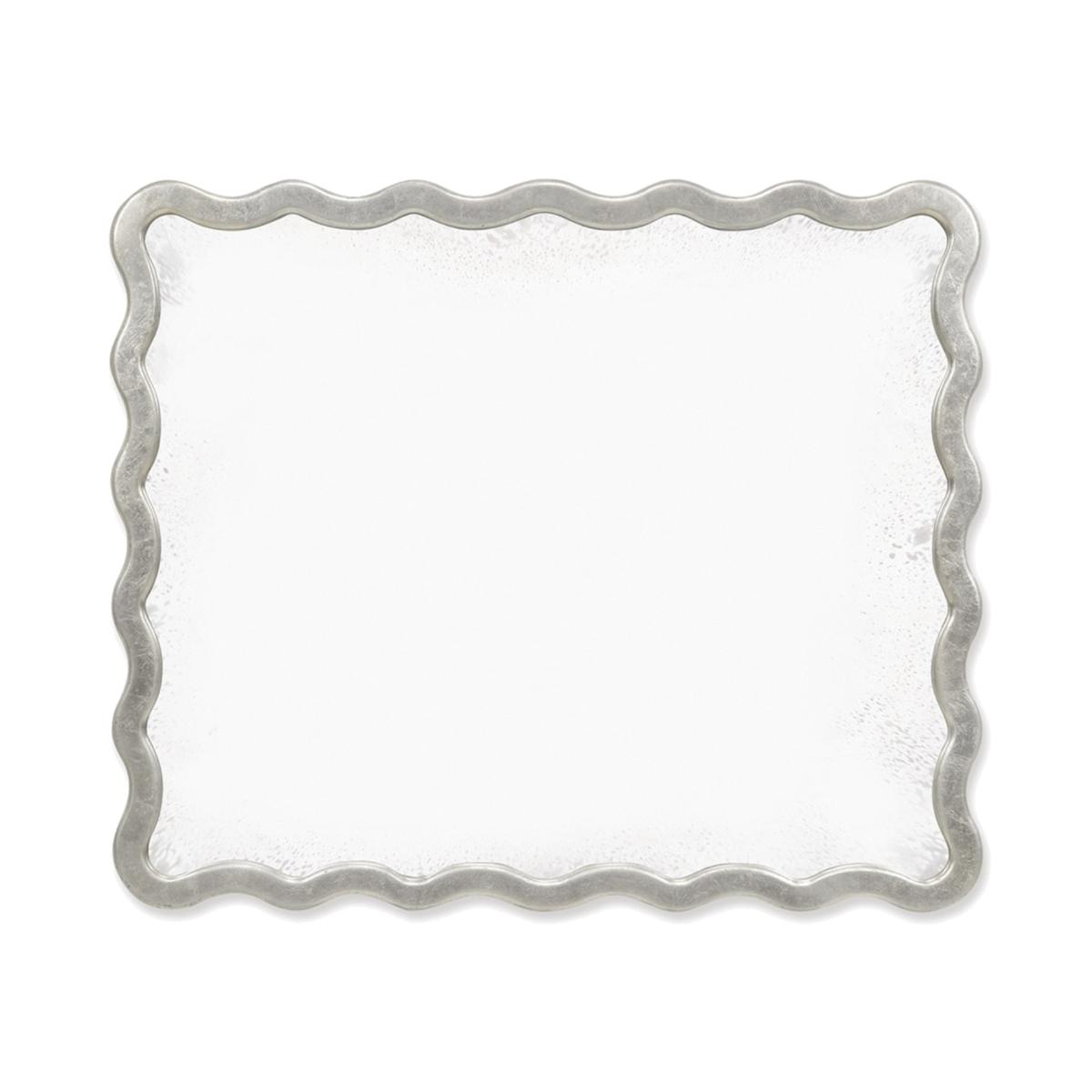 Keste Rectangular Mirror by William Yeoward in Antique Silver – image 1